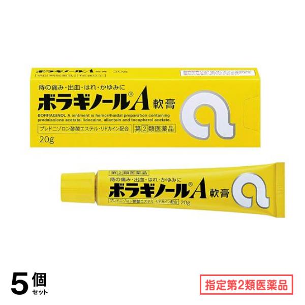 指定第２類医薬品 ボラギノールA軟膏 20g 5個セット 7,730円