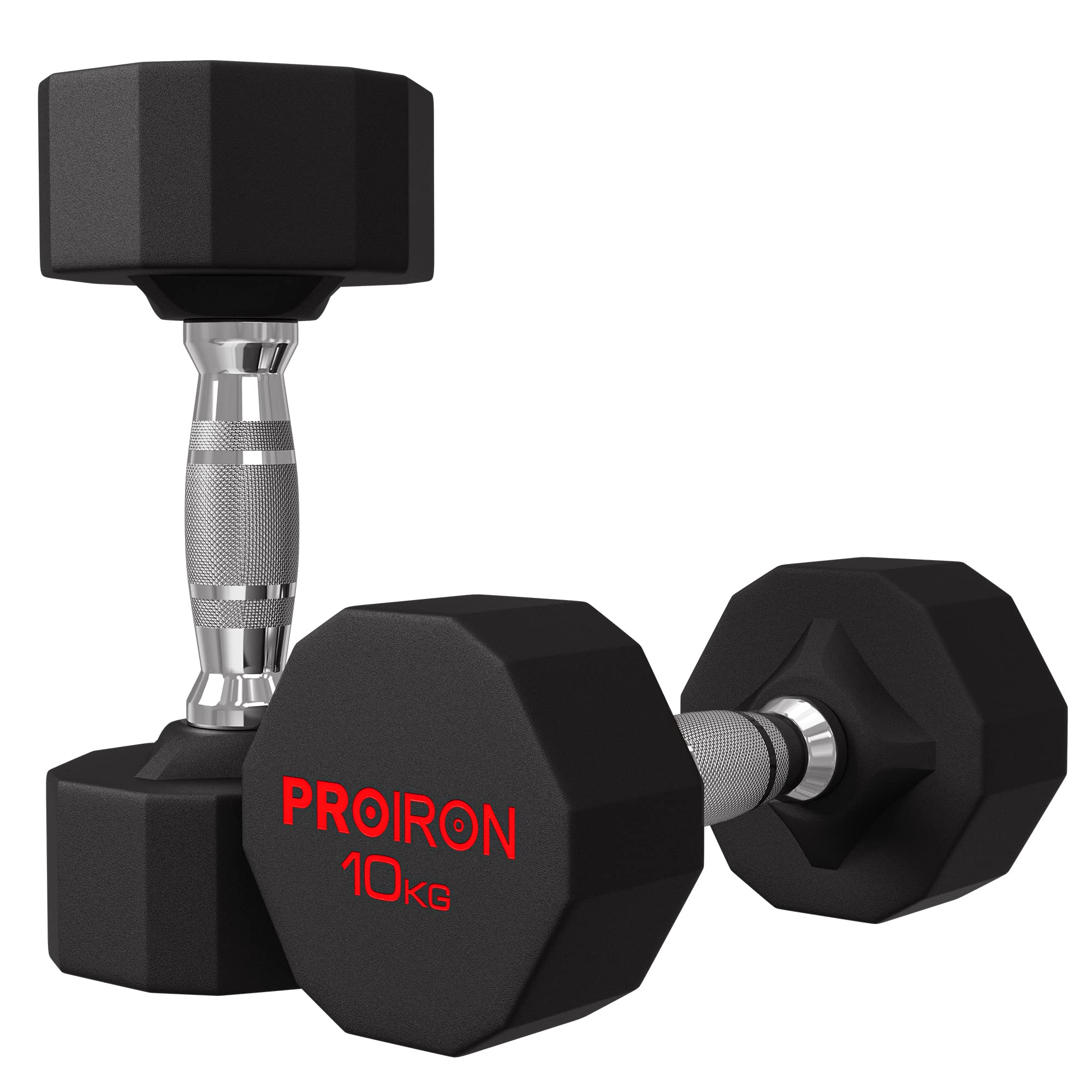 PROIRON 鋼 ダンベル だんべる 10kg 2個セット 鉄アレイ ﾀﾞﾝﾍﾞﾙ 哑铃 dumbelll set 家庭用および商業用に適しています
