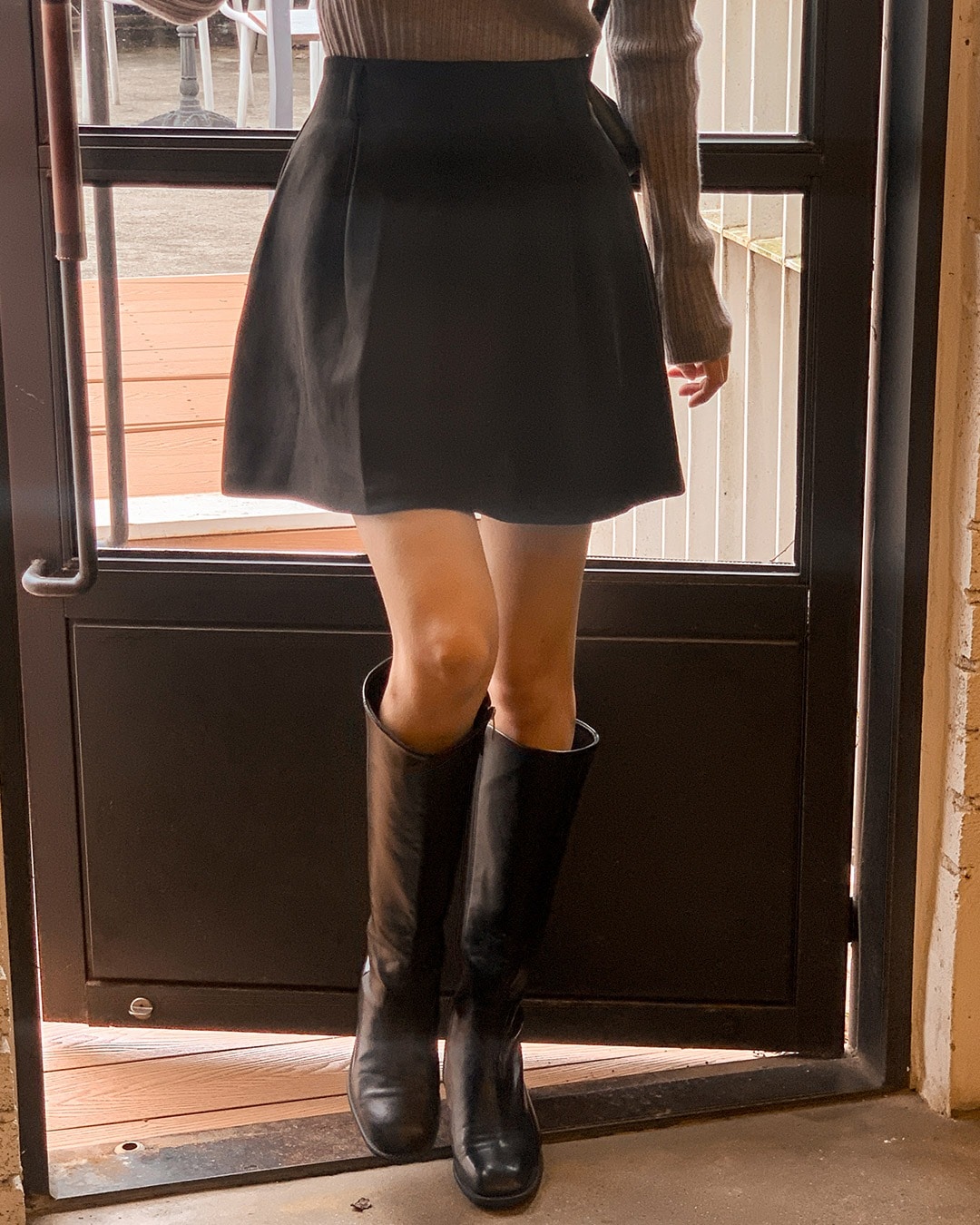 ヌーベル スエード ミニ スカート(ペチパンツ含む)韓国ファッション レディース