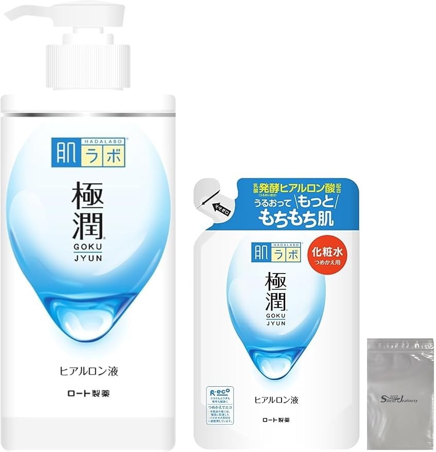 肌ラボ 極潤ヒアルロン化粧水 大容量ポンプタイプ 本体 400ml 詰め替え 170ml ロゴ袋付き