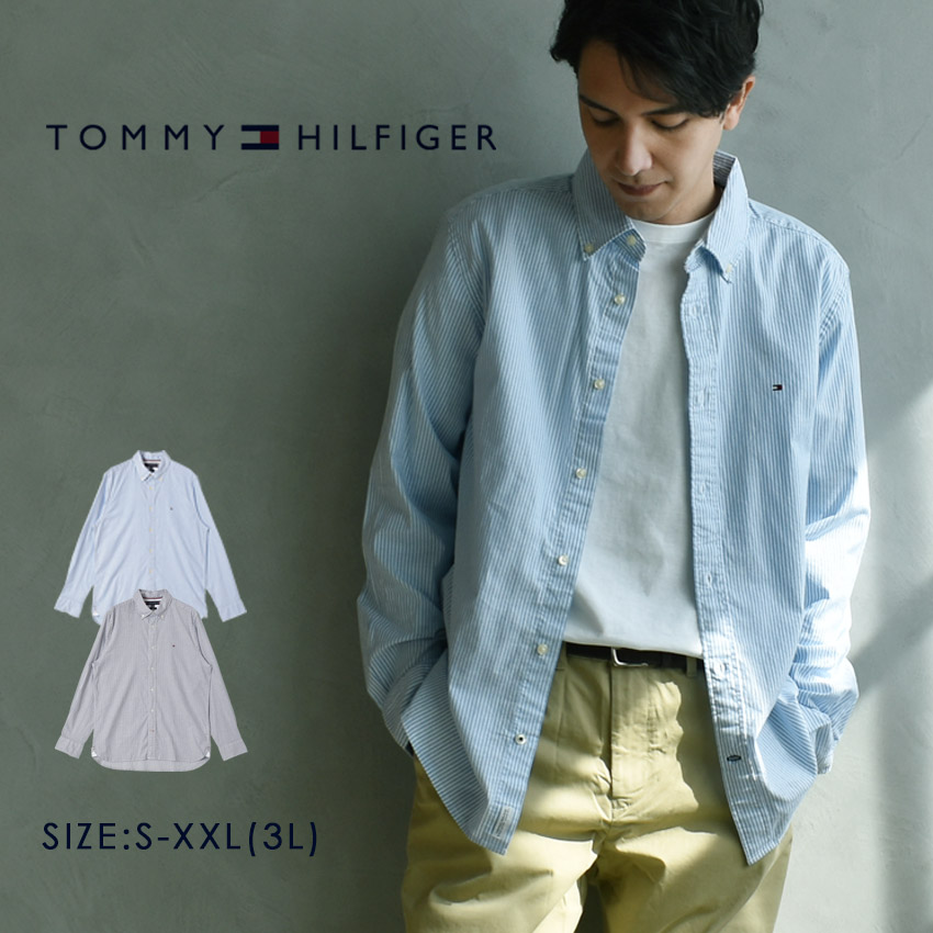 CORE 1985 FLEX STRIPE SHIRT MW2503 メンズ ウェア トップス 長袖 シャツ ボタンダウン 総柄 オフィス カジュアル ビジネス 通勤