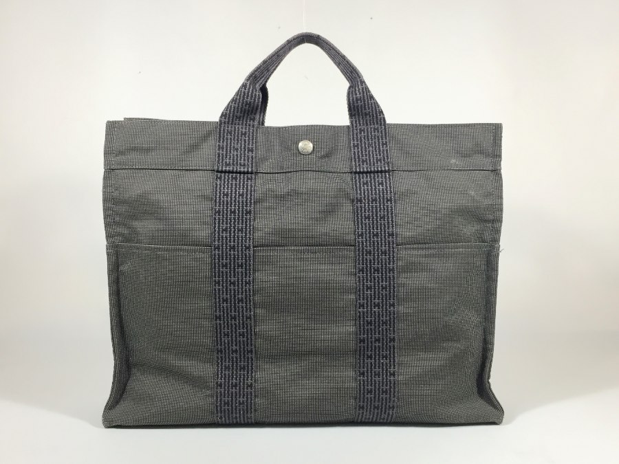 トートバッグ エールライン MM キャンバス グレー 【中古品】