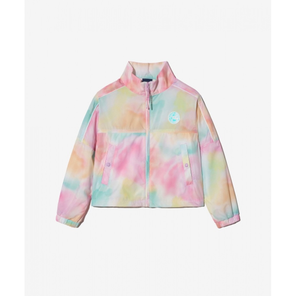 フィラ KIDS 女の子のクロップ風ウィンドブレーカー FK2JKH2302FLPM