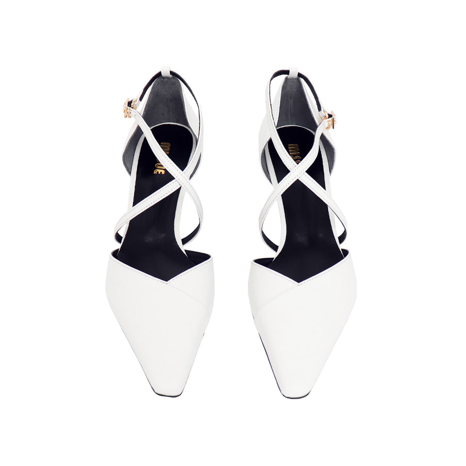 ストラップハイヒール[ホワイト]