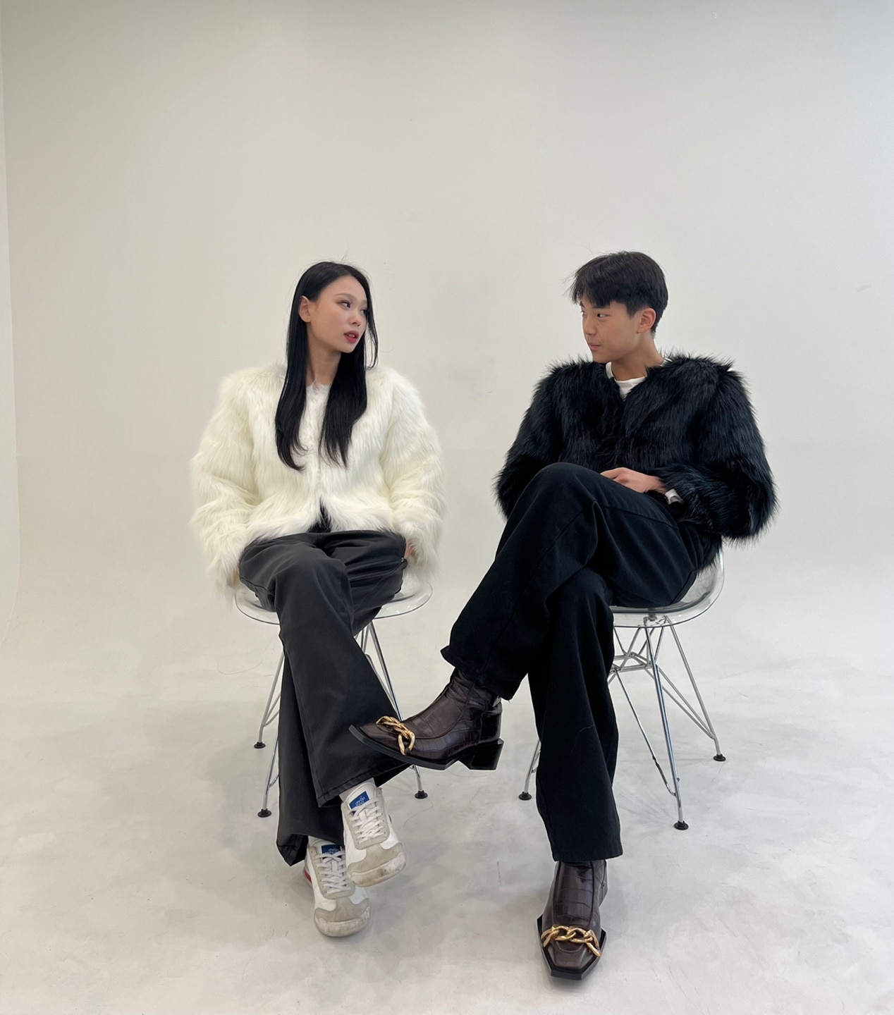 ファージャケット フェイクファージャケット エコファージャケット 冬コート クロップコート クロップジャケット 冬クロップジャケット