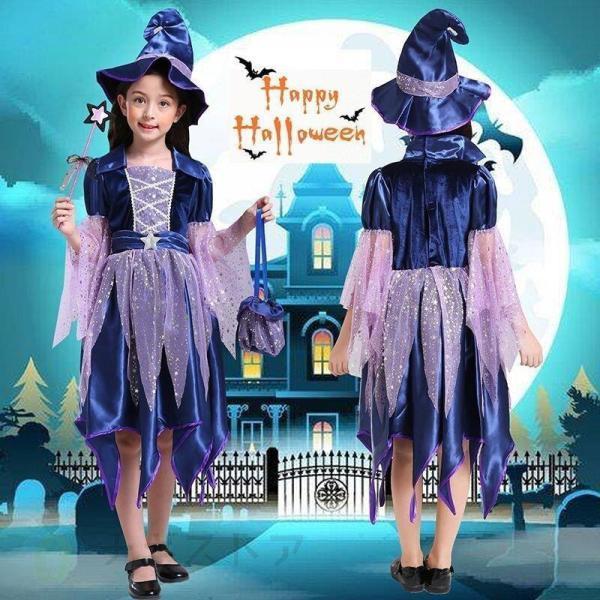 ハロウィン コスプレ 衣装 魔女 巫女 悪魔 妖精プリンセスドレス 女の子 豪華セット キッズ コスチューム コスプレ衣装
