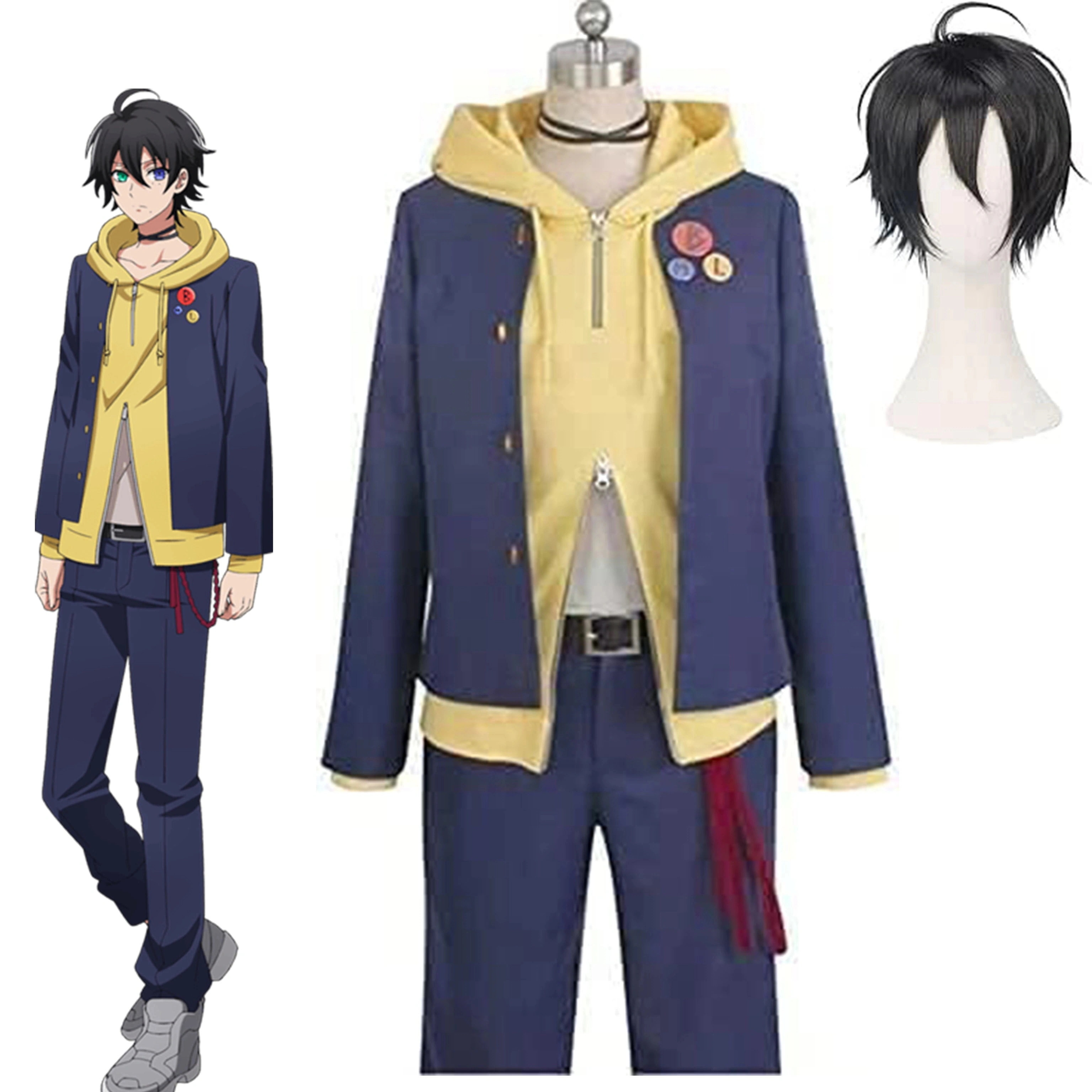 【全シリーズ発売中】 【値引き中】ウィッグ コスプレ衣装 文化祭 学園祭 クリスマス ハロウィン Battle the Before コスプレ衣装 ヒプマイ やまださぶろう 山田三