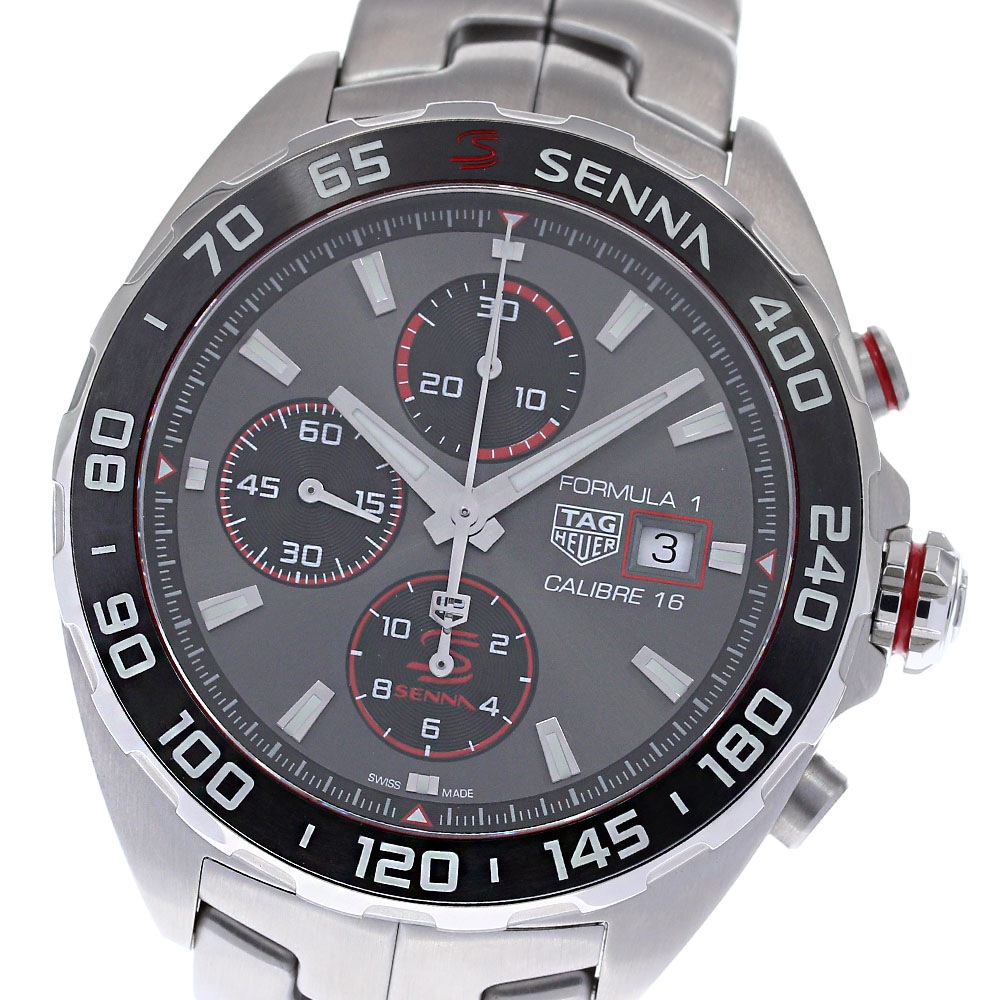 タグホイヤー TAG HEUER CAZ201D-0 フォーミュラ1 アイルトン セナ スペシャル エディション 自動巻き メンズ 良品 箱・保証書付き_834663【中古】