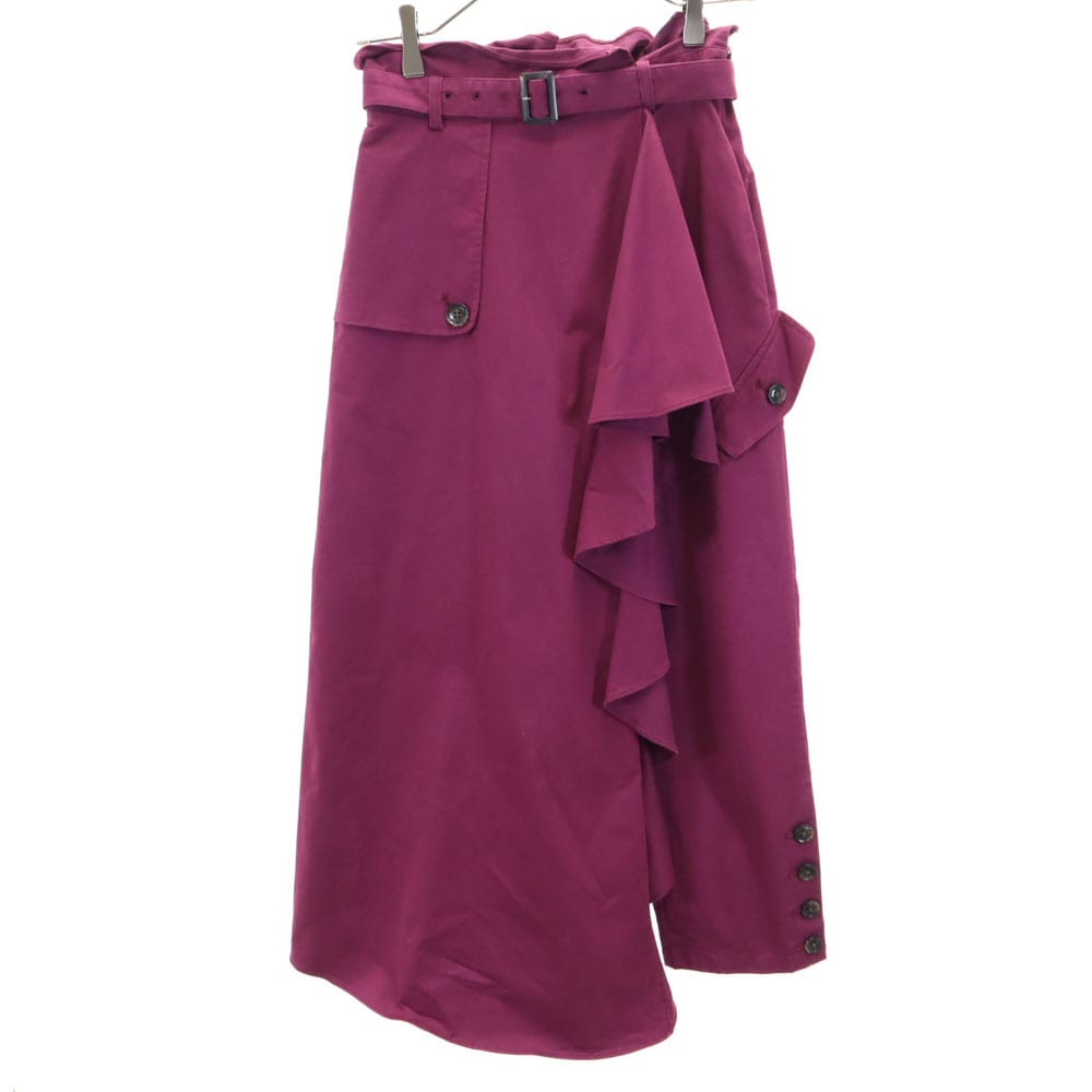 変形 パンツ S ワインレッド系 ハイウエスト レディース