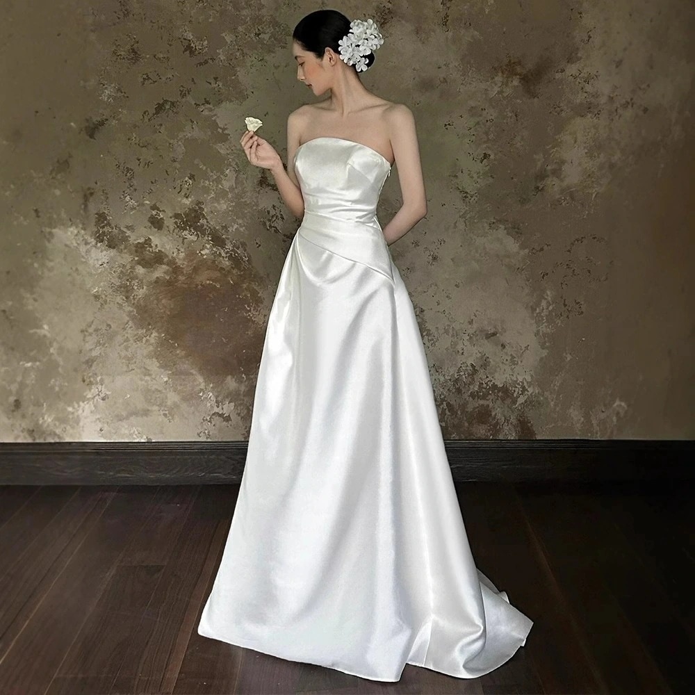 結婚式 白 前撮り パーティードレス メガ割 花嫁 二次会 ワンピース ロングドレス 【今恋】ウェディングドレス サイズオーダーメイド可能 演奏会 成人式 お呼ばれ 12 ウェディング