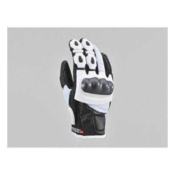 バイクグローブ HBG-053 スポーツメッシュグローブ ブラック/ホワイト XLサイズ 15965