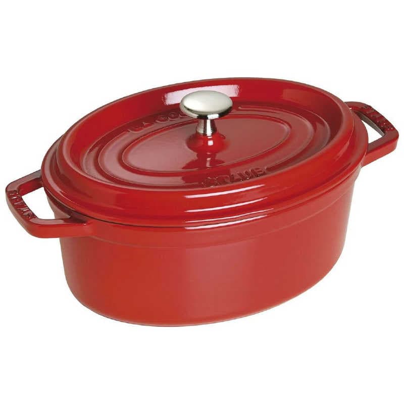 STAUB　IH対応ホーロー鍋 ピコココットオーバル(2.3L)　40509-830 チェリｰ