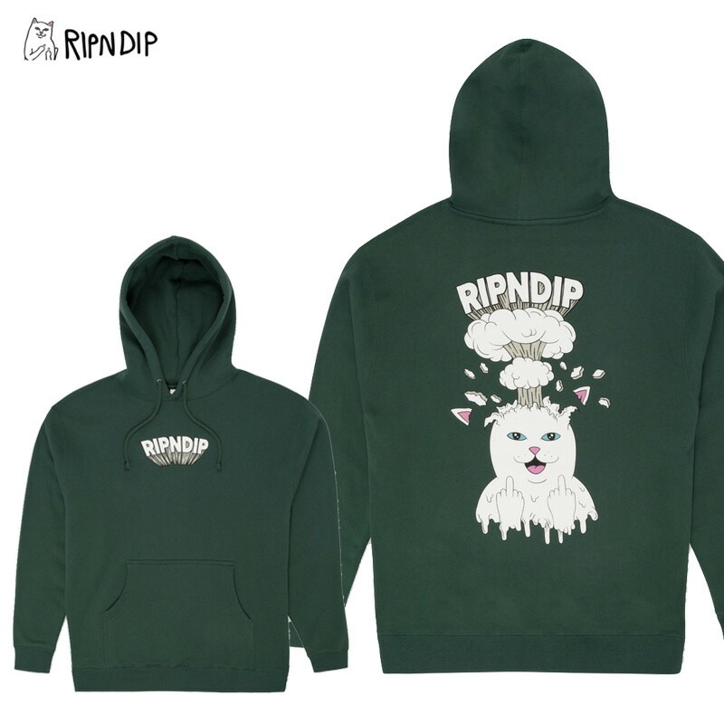 リップンディップ Mind Blown HoodieAlpine Green スウェット フード プルオーバー パーカー 男性用 メンズ [AA]