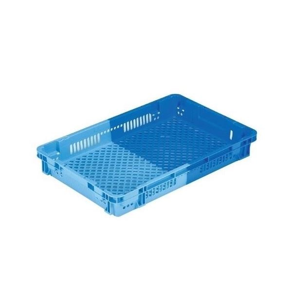 5個セット 業務用コンテナボックス/食品用コンテナー NF-M18 ダークブルー/ブルー 材質：PP