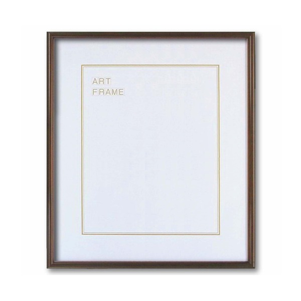 木製額色あせを防ぐUVカットアクリル 温かみのある木製フレーム デッサン額 大全紙サイズ（727545mm） ブラウン