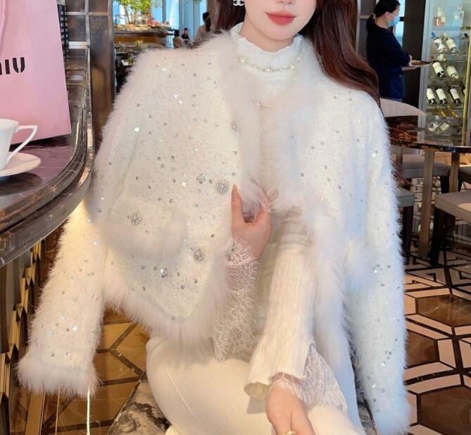 2024秋冬レディーススパンコールアウター中綿コート レディース長袖 ジャケット 防寒 厚手 暖かい韓国ファッション PC53