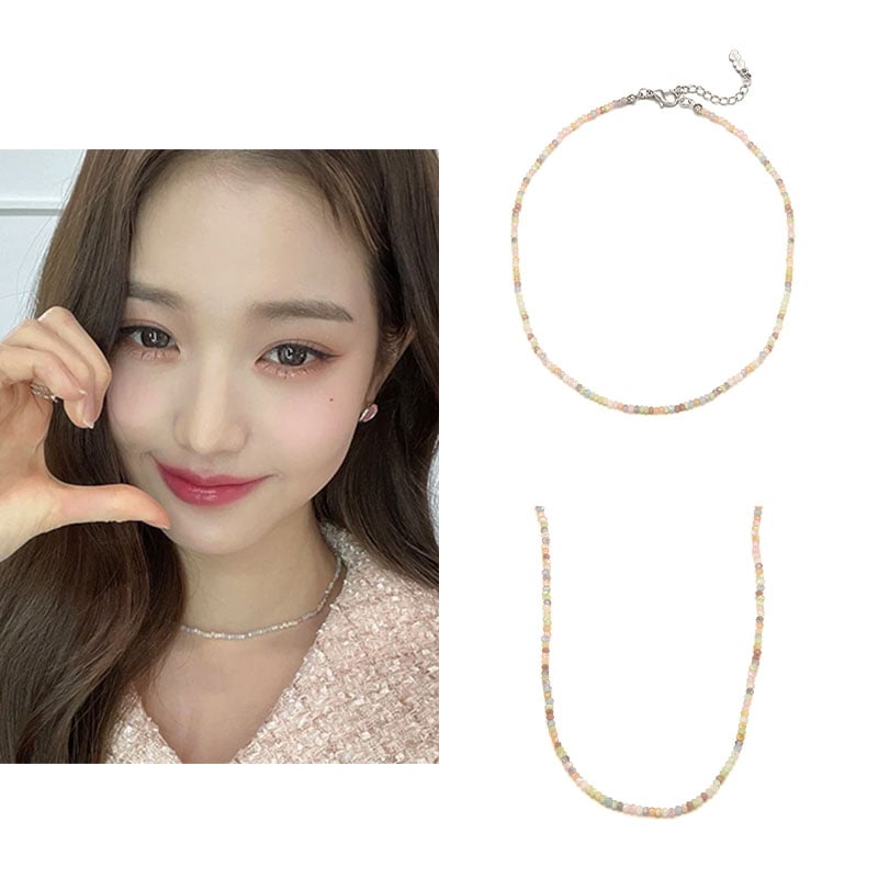 [IVEチャンウォンヨン着用]ゼリービーンネックレス/韓国ファッション/韓国ファッションスタイル/韓国ストリートファッション/SNSで人気/韓国の人気ブランド