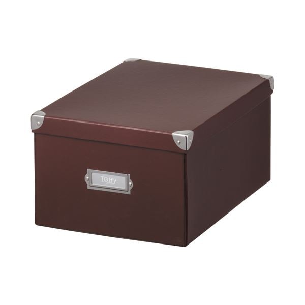 (まとめ) キングジム Toffy マジックボックス L ショコラブラウン TMX-002N-CBR 1個 (×10セット)