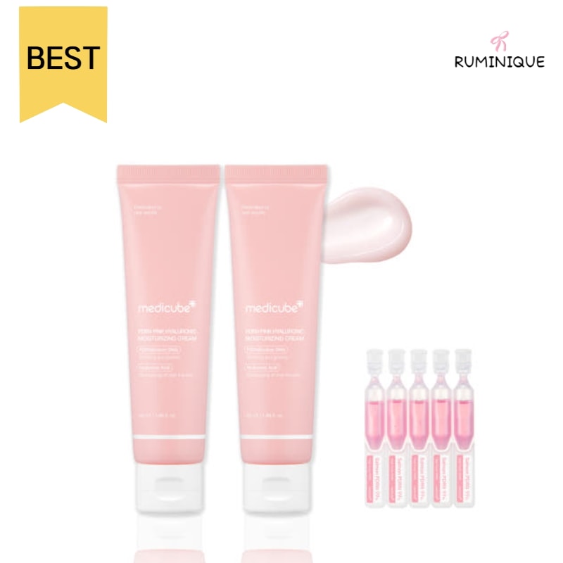 [うるおい ツヤ肌ケア BEST] PDRN ピンククリーム 50ml × 2 + PDRN ワンデーセラム 5枚 スキンケア / PDRN / ナイアシンアミド / ヒアルロン酸 / 乾燥 痕ケア