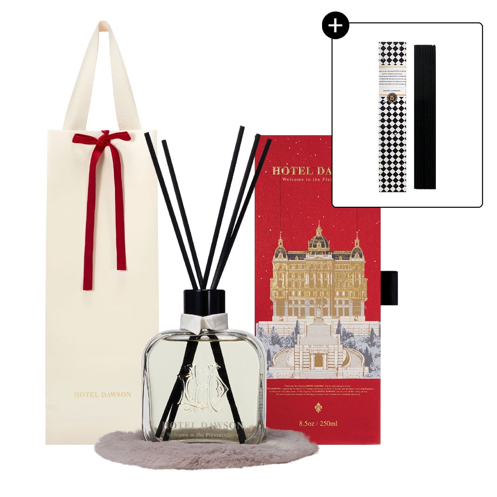 ホテルドーソン高級屋内ディフューザー250mlギフト包装キットセット+リードスティックプレゼント