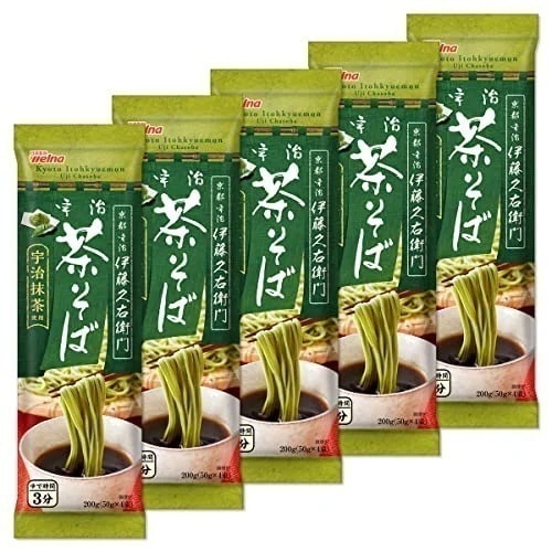 日清製粉ウェルナ 伊藤久右衛門 宇治 茶そば 200g ×5個