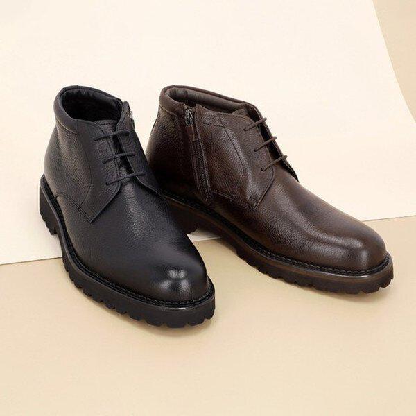 男性用天然皮革チャッカブーツ 2.8cm LCMA21U24C_GN