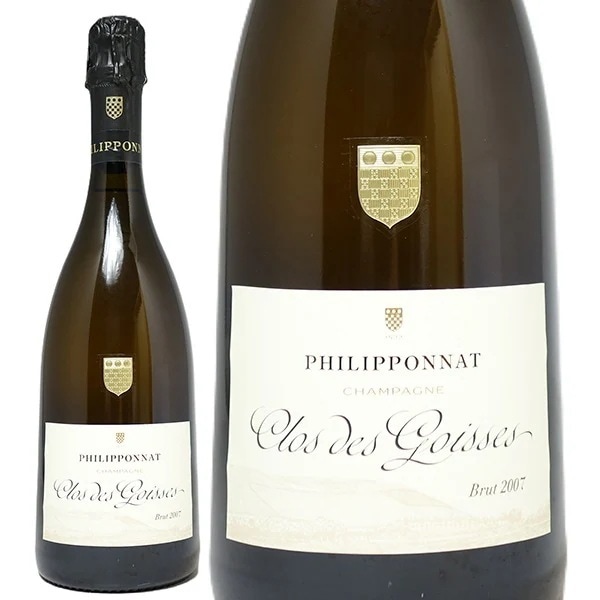 2007 クロ デ ゴワス ブリュット 750ml フィリポナ シャンパーニュ フランス 白泡 コク辛口 ワイン ^VAPP26A7^