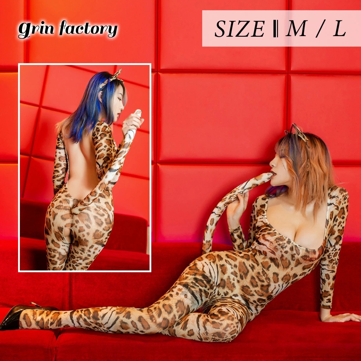 【10％OFFクーポン有27日1:59迄】セクシー キャットコスプレ 女豹 レオパード 股開き キャットスーツ 股割れ 豹柄 アダルト系 コスプレ コスチューム オープンクロッチ レオパードキャット