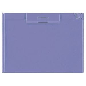 (まとめ) リヒトラブ クリップボード B5ヨコ ブルーバイオレット A-982U-23 1枚 (×10セット)