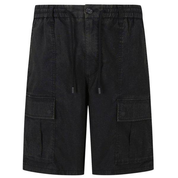 男性バンディングC/Nアシッドウォッシング5部丈ハーフパンツ_US