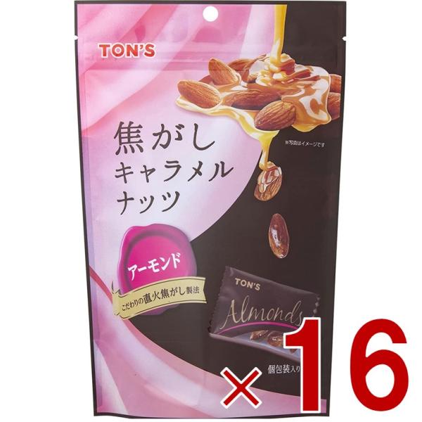 東洋ナッツ TON S トン 焦がしキャラメルナッツ アーモンド 105g 焦がし キャラメル ナッツ 個包装 16個