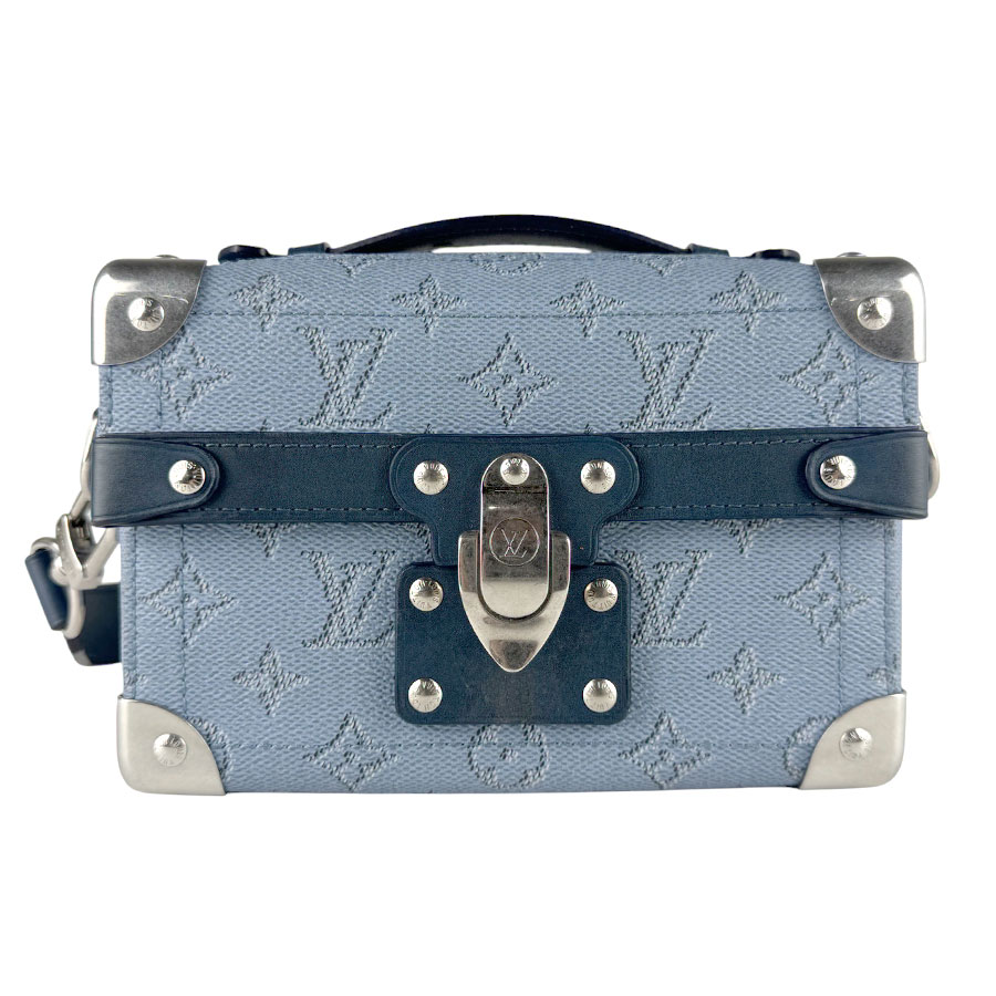 ルイ ヴィトン LOUIS VUITTON ショルダーバッグ モノグラム ソウル トランク モノグラムキャンバス ブルー メンズ M15035 z9901