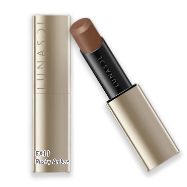 LUNASOL プランプメロウリップス サテン（限定色）（2022.9月コレクション）EX11 Rusty Amber