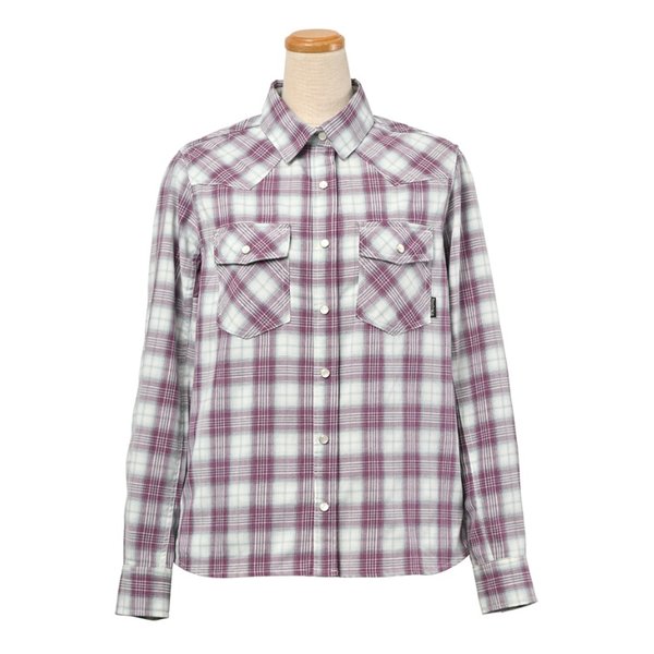 通年 ROJ-119 プロテクションレギュラーカラーシャツ レディース パープル Mサイズ ROJ-119/PURPLE/M