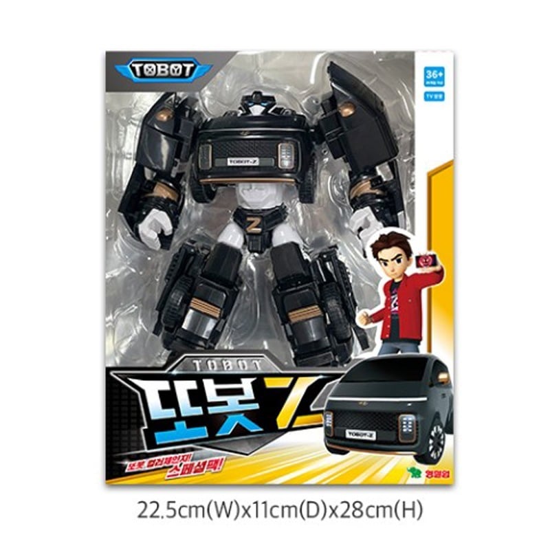 【TOBOT】トボットZ スペシャルパック 変形ロボット ブラック/3段変形・合体・知育玩具・韓国人気アニメ・正規品