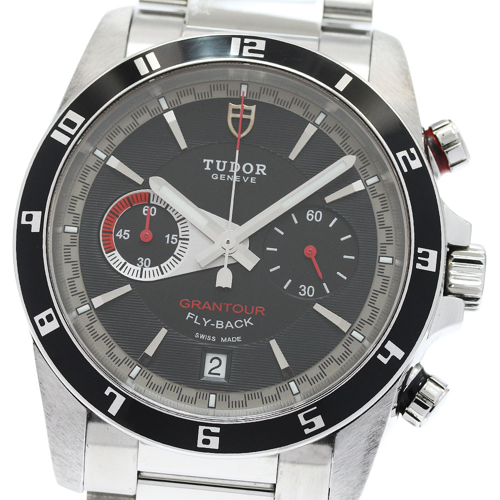 チュードル TUDOR 20550N グランツアー クロノ フライバック デイト 自動巻き メンズ 良品 保証書付き_951934【中古】