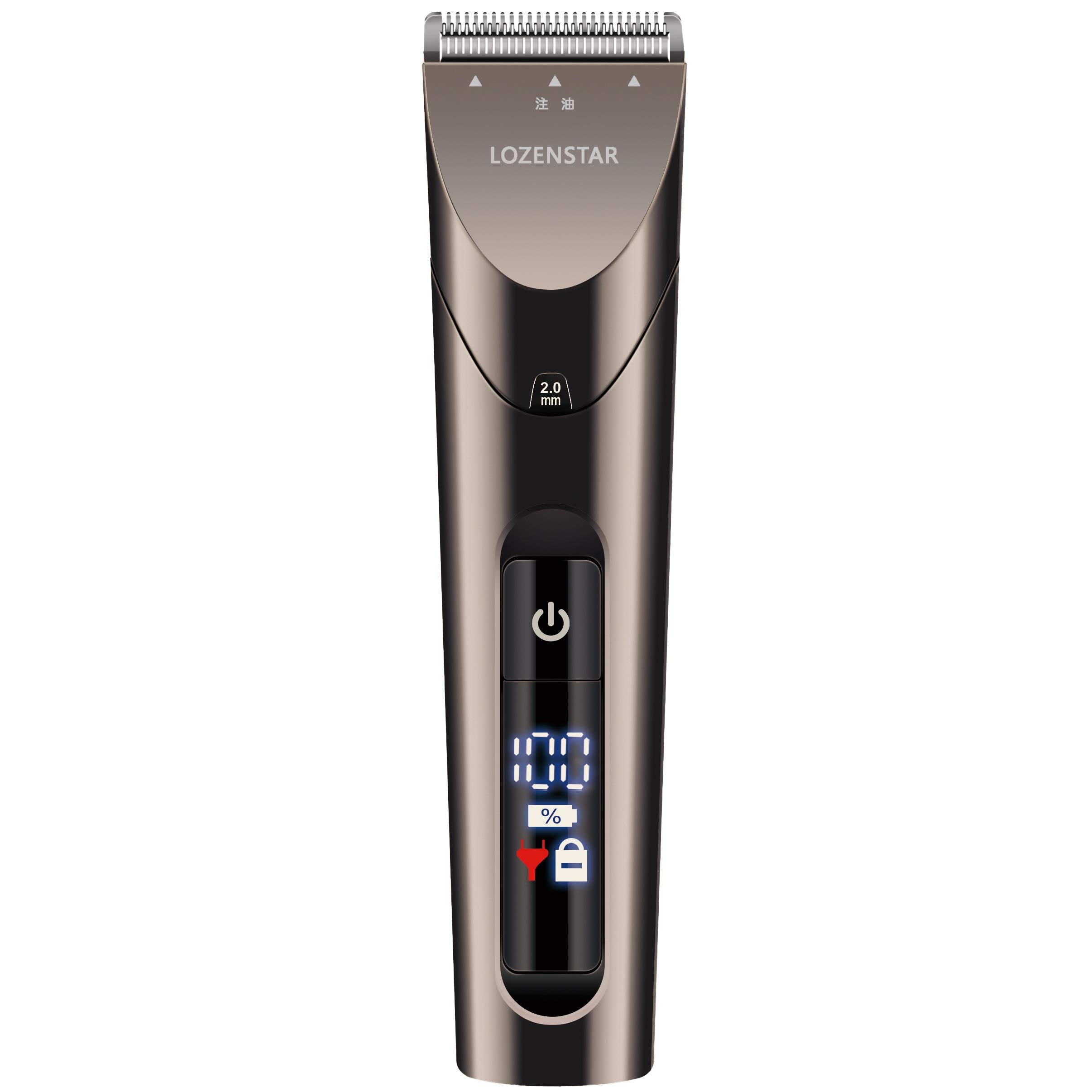 ロゼンスター 電動バリカン デジタル充電交流式 ヘアカッター ヒゲトリマー 散髪 海外兼用 水洗い(IPX6) 刈り高さ4段階調整 APR969