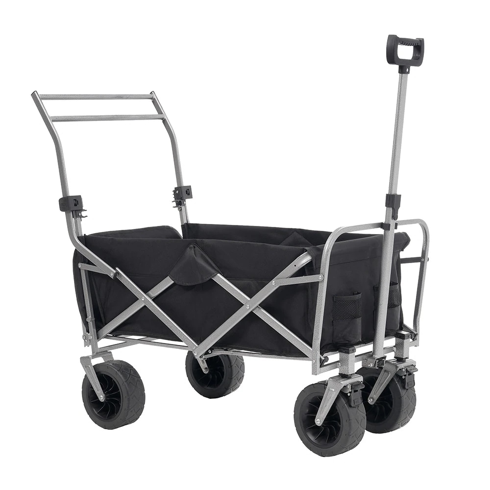 【国内即日発送】両手ハンドル キャリーワゴン アウトドアワゴン 後ろ開け 折りたたみ コンパクト