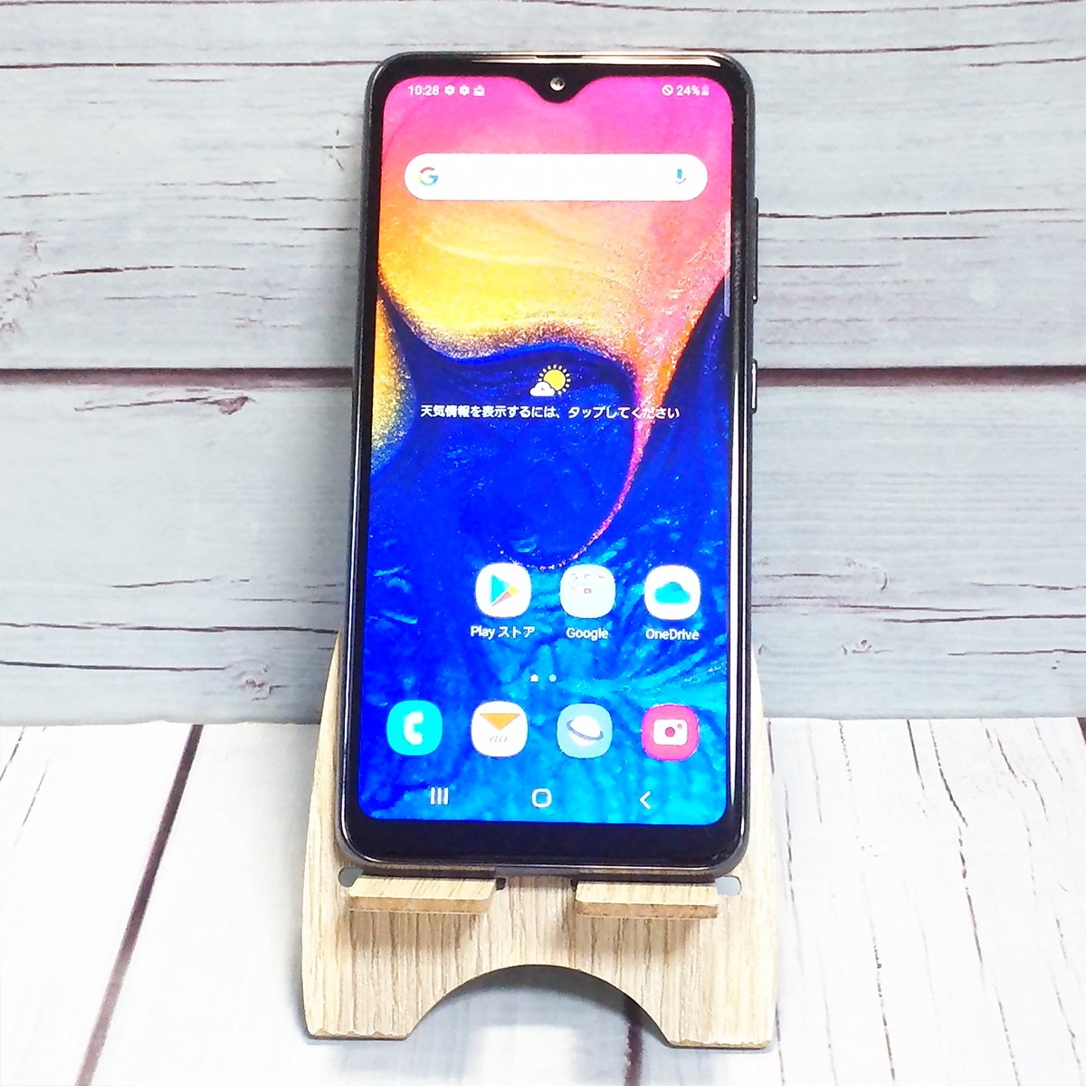 【送料無料】au Galaxy A20 SCV46 Black 本体 白ロム SIMロック解除済み SIMフリー 420482