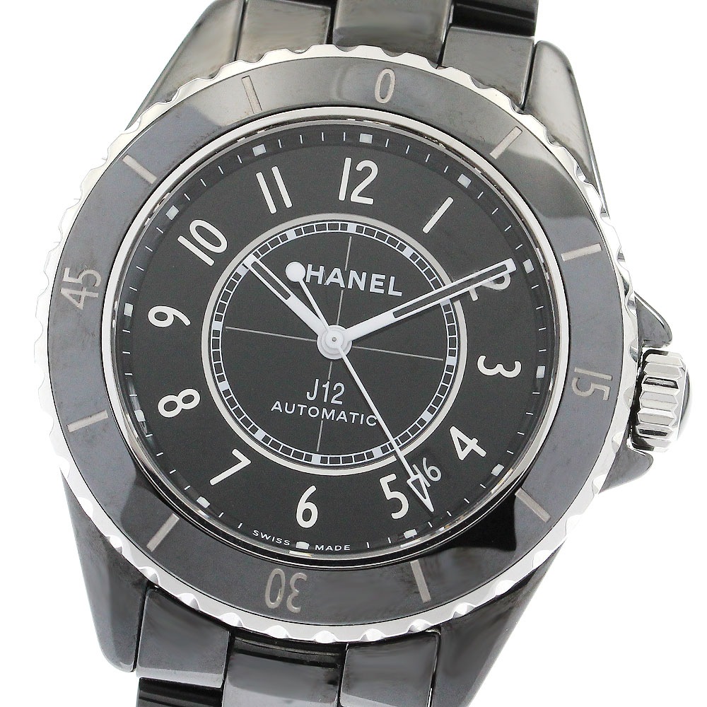 シャネル CHANEL H5697 J12 黒セラミック デイト 自動巻き メンズ 良品 _897458【中古】