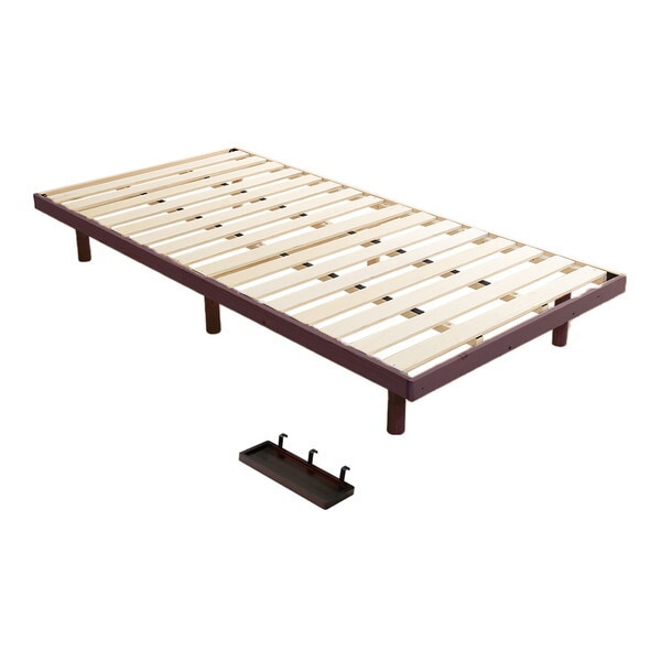 ホームテイスト 簡易宮セット パイン材脚付きすのこベッド Lilitta-リリッタ- LPS-TN-01S-BR ブラウン シングル メーカー直送