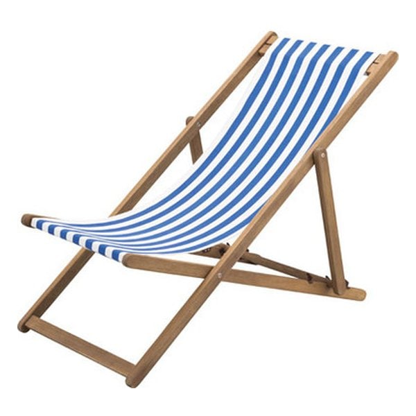 デッキチェア ブルー 幅60X奥行き101/109.5/113X高さ73/80.5/87.5X座面高34/37.5/40.5 NX-522