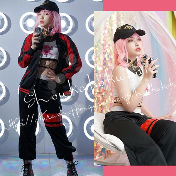 バーチャルYouTuber VTuber 風 English所属 Mori Calliope 森カリオ ペ コスプレ衣装 ウィッグ cos靴 演出服 cosplay 撮影 祭り-269