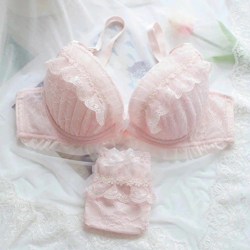 New type追加！の甘いブラセット女性のセクシーな大きな胸の刺繍の下着かわいい女の子大きなサイズの薄いカップ大きな