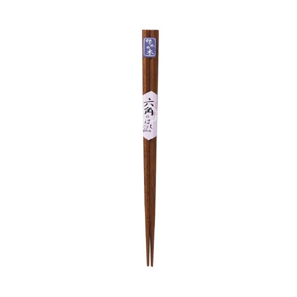 （まとめ）小柳産業 六角木箸 鉄刀木(20セット)
