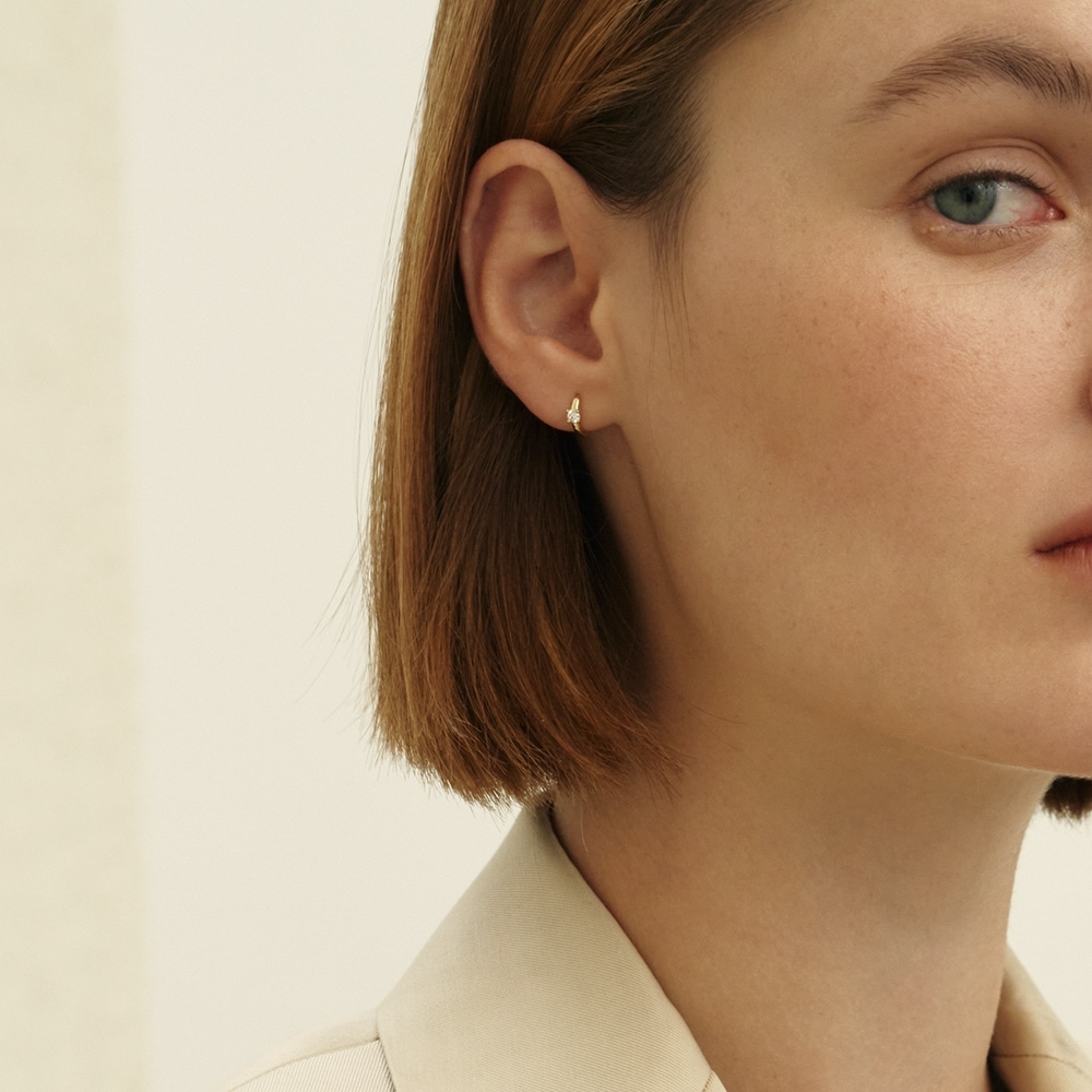 LUNNE 14k ダイヤモンドシャイニングワンタッチピアス K14ゴールド #LCE03 32,913円