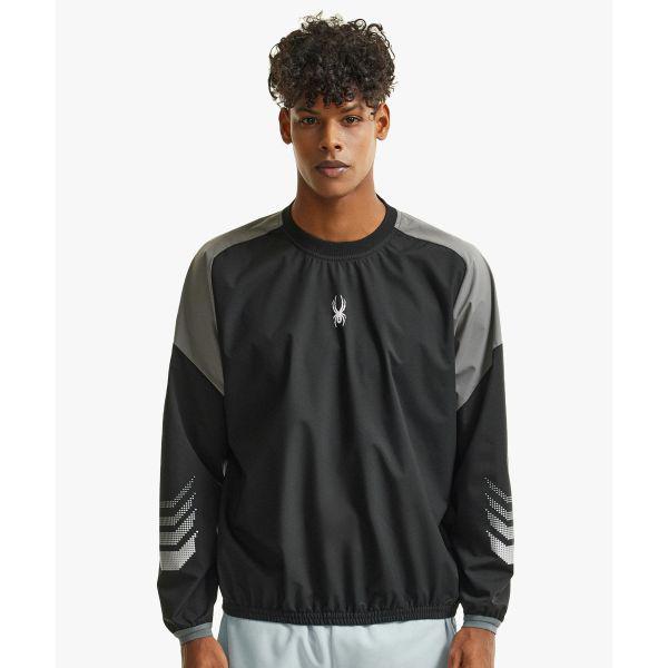 男性トレーニングプロウェブスウェットシャツSPHFCNRL201MBLK 659462