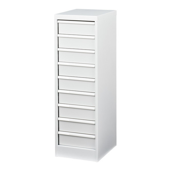 AF-M9 アバンテV2フロアケース カラートレータイプ深9段/マットホワイト メーカー直送