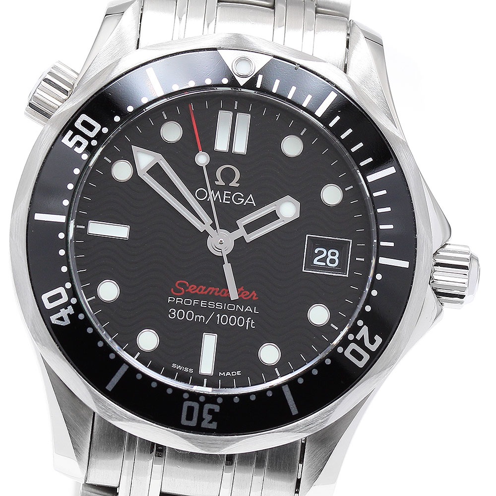 オメガ OMEGA 212.30.36.61.01.001 シーマスター300 プロフェッショナル デイト クォーツ ボーイズ 良品 保証書付き_895608【中古】