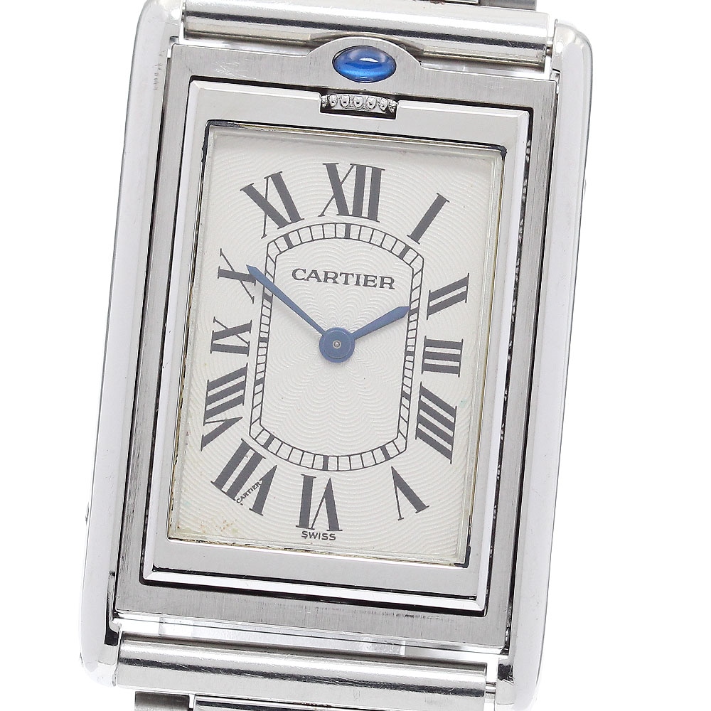 カルティエ CARTIER W1011358 タンクバスキュラントLM 手巻き メンズ _884360【中古】